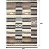 image:imageLoloi Mika Collection MIK01 GreyBlue IndoorOutdoor Area Rug 67 x 94Whitemulti