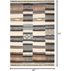 image:imageLoloi Mika Collection MIK01 GreyBlue IndoorOutdoor Area Rug 67 x 94Whitemulti