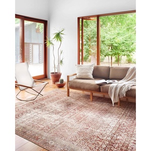 image:imageLoloi Layla Collection LAY11 CinnamonSage 23 x 39 13 Thick Accent Rug Soft Durable Vintage Inspired Distressed Low Pile NonShedding Easy Clean Printed Living Room Rug
