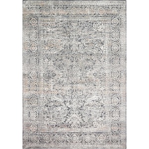image:imageLoloi Lucia Collection LUC01 GreySunset 79 x 106 Area RugSteel  Ivory