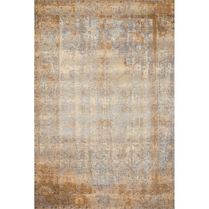 image:imageLoloi Mika Collection MIK01 GreyBlue IndoorOutdoor Area Rug 67 x 94Ant Ivory  Copper