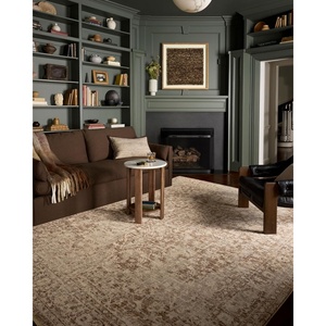 image:imageLoloi Newman Collection NEW02 Dark TaupeNatural 710 x 102 37 Pile Height Area Rug Soft Durable NonShedding Easy Clean Rug for Living RoomBark  Natural