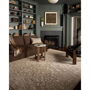 image:imageLoloi Newman Collection NEW02 Dark TaupeNatural 710 x 102 37 Pile Height Area Rug Soft Durable NonShedding Easy Clean Rug for Living RoomDark Taupe  Natural