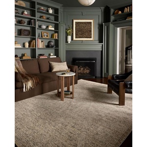image:imageLoloi Newman Collection NEW02 Dark TaupeNatural 710 x 102 37 Pile Height Area Rug Soft Durable NonShedding Easy Clean Rug for Living RoomSlate  Natural