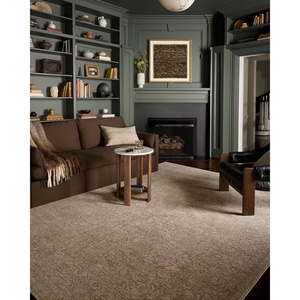 image:imageLoloi Newman Collection NEW02 Dark TaupeNatural 710 x 102 37 Pile Height Area Rug Soft Durable NonShedding Easy Clean Rug for Living RoomTaupe  Bone