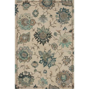 image:imageLoloi Padma 20 x 50 Accent Rug in IvoryBlue  Vintage Inspired Area Rug Abstract Rug with Thick Pile Neutral Wool Area Rug for Living Room Dining Area Bedroom Home OfficeIvory  Blue