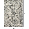 image:imageLoloi II Loloi Viera Collection Vintage Distressed Southwest Area Rug 77 X 106 GreyBlack53 x 77 Rectangular