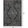 image:imageLoloi II Vance Collection VAN10 TaupeBrown 27 x 100 Runner RugCharcoal  Dove