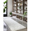 image:imageLoloi Mila Shag Collection MIL01 Taupe 50 x 76 Area RugWhite