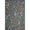 image:imageLoloi Rifle Paper Co Menagerie Black 76 x 96 Area Rug