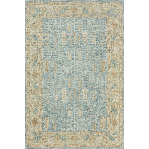 image:imageLoloi Julian 50 x 76 Area Rug in SpaSpa  Classic Design Indoor Rug AntiqueInspired Modern Rug for Living Room Bedroom Entryway amp Hallyway Dining AreasBlue  Gold