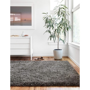 image:imageLoloi Mila Shag Collection MIL01 Taupe 50 x 76 Area RugCharcoal