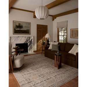 image:imageLoloi Milena Collection MLE01 SageIvory 27 x 100 Runner RugCharcoal  Apricot