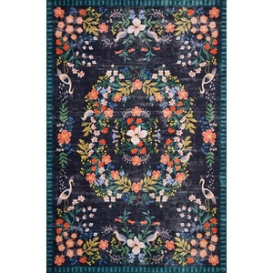 image:imageLoloi Rifle Paper Co Palais BlackMulti 26 x 76 Runner Rug