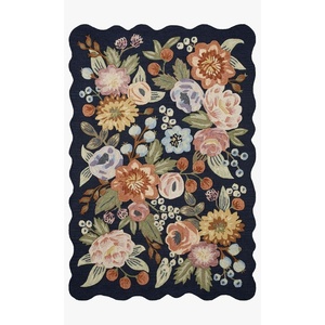 image:imageLoloi Rifle Paper Co Silhouette Navy 23 x 39 Accent Rug