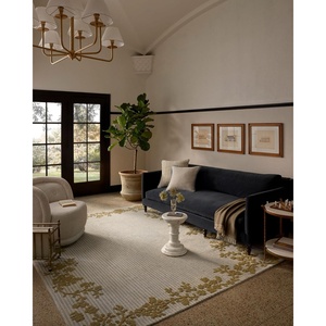 image:imageLoloi Magnolia Home by Joanna Gaines Winslet Collection WNS01 LatteNavy 50 x 76 Area RugSky  Wheat