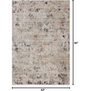 image:imageLoloi Leigh Collection LEI04 SilverMulti 53 x 76 Area RugIvory  Granite