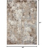 image:imageLoloi Theory Collection THY08 CharcoalGrey Transitional Runner Rug 27 x 13Dove  Bark