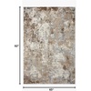image:imageLoloi Theory Collection THY08 CharcoalGrey Transitional Runner Rug 27 x 13Dove  Bark