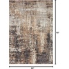image:imageLoloi Theory Collection THY08 CharcoalGrey Transitional Runner Rug 27 x 13Light Browngray