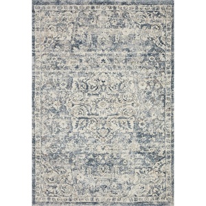 image:imageLoloi Theory Collection THY08 CharcoalGrey Transitional Runner Rug 27 x 13Ivory  Blue