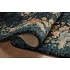 image:imageLoloi Rifle Paper Co Laurel Cream 92 x 122 Area RugDark Navy
