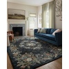image:imageLoloi Rifle Paper Co Laurel Cream 92 x 122 Area RugDark Navy