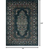 image:imageLoloi Rifle Paper Co Laurel Cream 92 x 122 Area RugNavy
