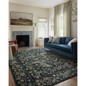 image:imageLoloi Rifle Paper Co Laurel Cream 92 x 122 Area RugNavy  Multi