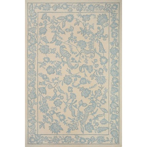 image:imageLoloi Rifle Paper Co Arboretum Ivory 23 x 39 Accent RugPeriwinkle