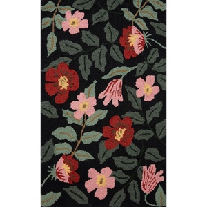image:imageLoloi Rifle Paper Co Minnie BlackMulti 23 x 39 Accent RugBlack  Multi