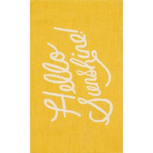 image:imageLoloi Rifle Paper Co Minnie BlackMulti 23 x 39 Accent RugYellow