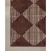 image:imageLoloi Chris Loves Julia Lawrence PlumIvory 19 x 210 Bath MatPlum  Ivory