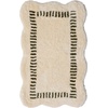 image:imageLoloi Chris Loves Julia Valerie Lagoon  Ivory 19 x 210 Bath MatIvory  Green
