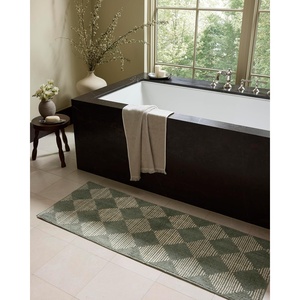 image:imageLoloi Chris Loves Julia Lawrence PlumIvory 19 x 210 Bath MatMist  Ivory