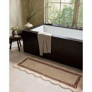 image:imageLoloi Chris Loves Julia Valerie Lagoon  Ivory 19 x 210 Bath MatIvory  Brick