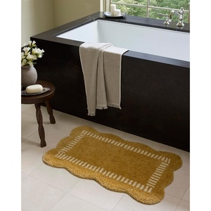 image:imageLoloi Chris Loves Julia Valerie Lagoon  Ivory 19 x 210 Bath MatWheat  Ivory