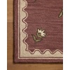 image:imageLoloi Chris Loves Julia Norah BerryNatural 18 x 18 Sample RugBerry  Natural